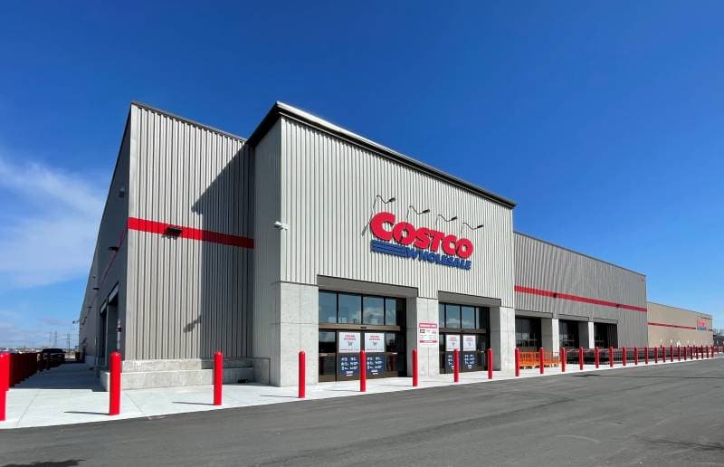 A freshly painted costco
